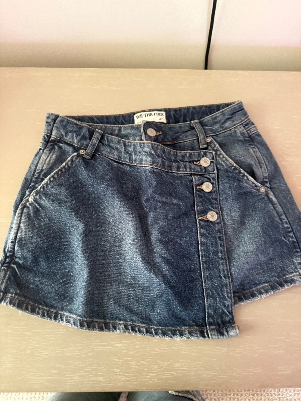 Free People Wynne Denim Skirt